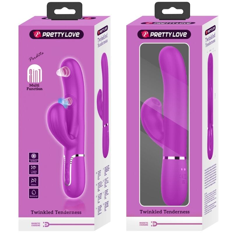 Pretty Love - Perlita Multifunktions-3-in-1-g-Spot-Vibrator Violett