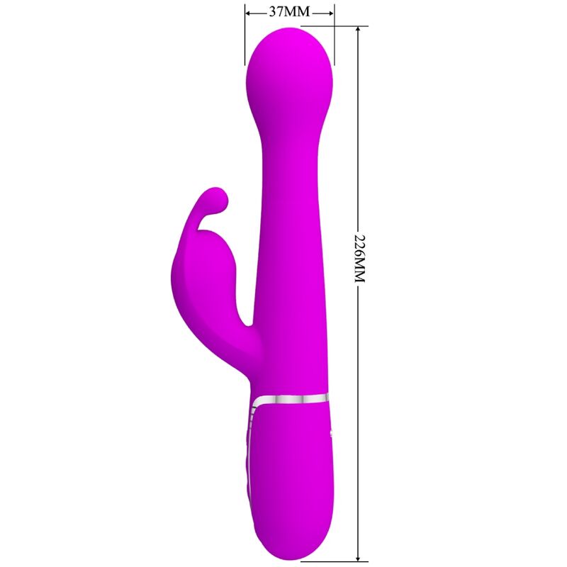 Pretty Love - Dejon Rabbit Vibrator 3 in 1 Multifunktionsviolett