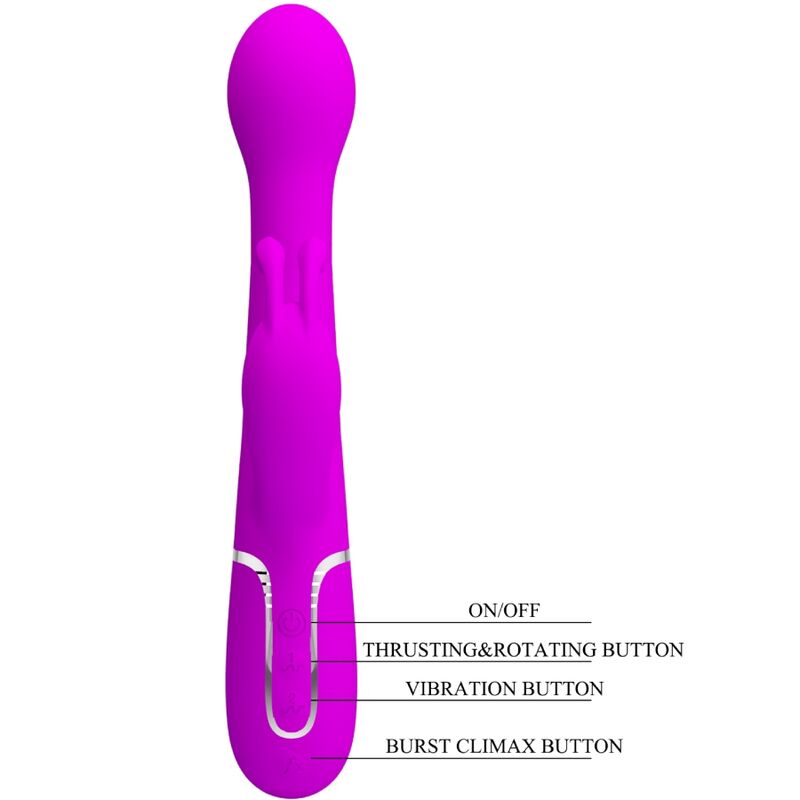 Pretty Love - Dejon Rabbit Vibrator 3 in 1 Multifunktionsviolett