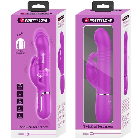 Pretty Love - Coale Rabbit Vibrator Perlen Violet