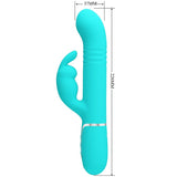 Pretty Love - Coale Rabbit Vibrator Perlen Aquagrün