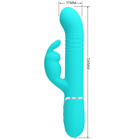 Pretty Love - Coale Rabbit Vibrator Perlen Aquagrün