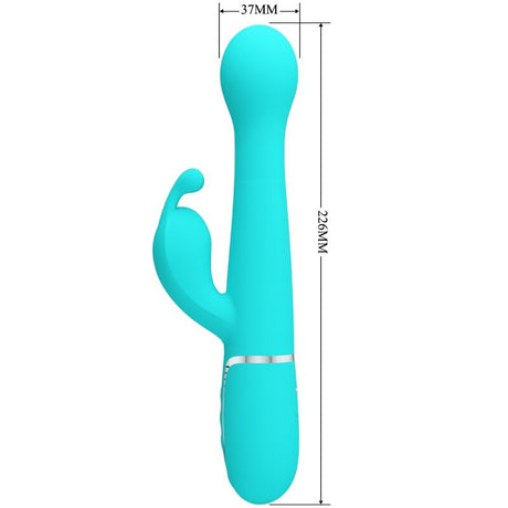 Pretty Love - Dejon Rabbit Vibrator 3 in 1 Multifunktions-Aquagrün