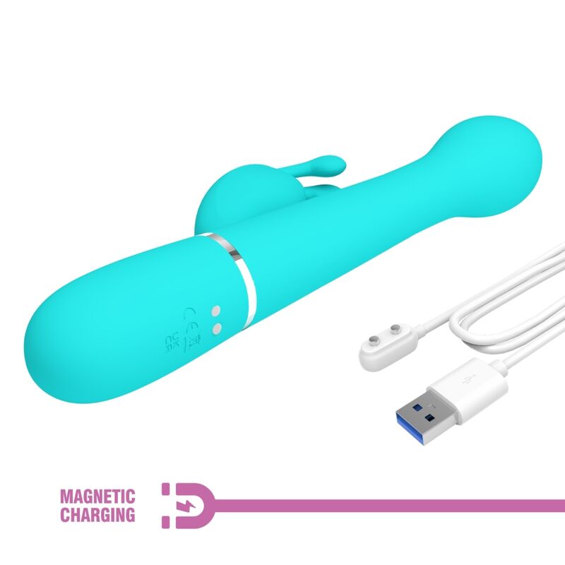 Pretty Love - Dejon Rabbit Vibrator 3 in 1 Multifunktions-Aquagrün