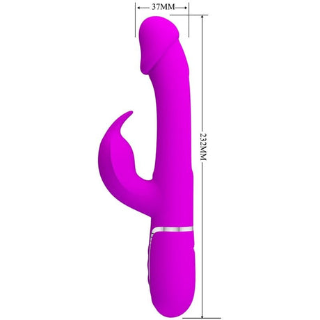 Pretty Love - Dejon Rabbit Vibrator 3 in 1 Multifunktions Fucsia