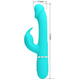 Pretty Love - Dejon Rabbit Vibrator 3 in 1 Multifunktions-Aquagrün