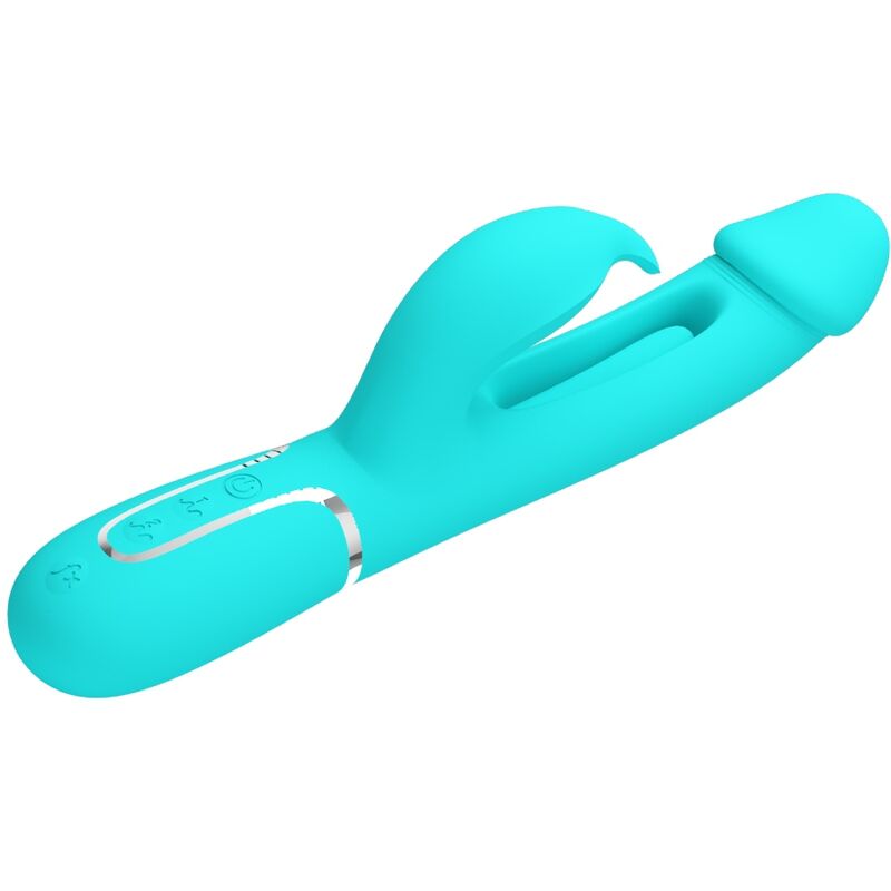 Pretty Love - Dejon Rabbit Vibrator 3 in 1 Multifunktions-Aquagrün