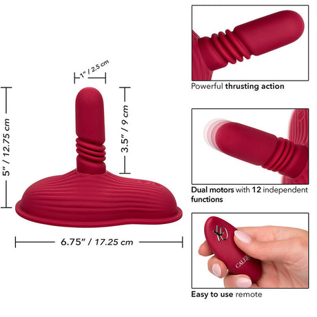 Calexotics - Rider Massager Doppelmotor Fernbedienung Rot