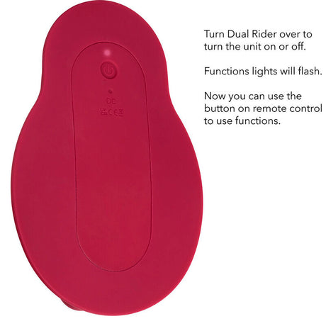 Calexotics - Rider Massager Doppelmotor Fernbedienung Rot