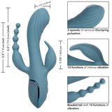Calexotics - Vibrator Triple Ecstasy Grau