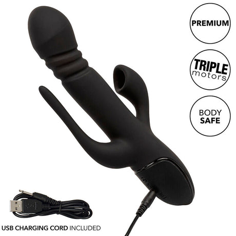 Calexotics - Vibrator Triple Euphoria Schwarz