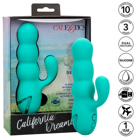 Calexotics - Del Mar Diva Vibrator Rabbir Aqua Grün von California Dreaming