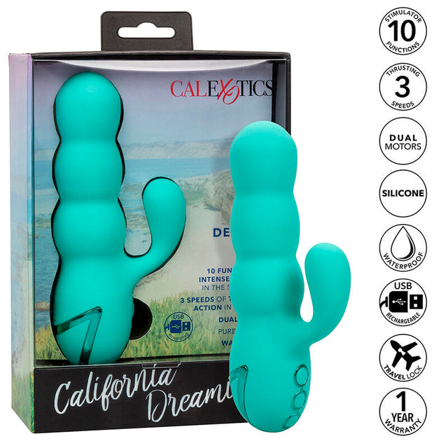 Calexotics - Del Mar Diva Vibrator Rabbir Aqua Grün von California Dreaming