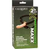 Calexotics - Performance Maxx Lebensechte Verlngerung mit Gurt, Helle Haut