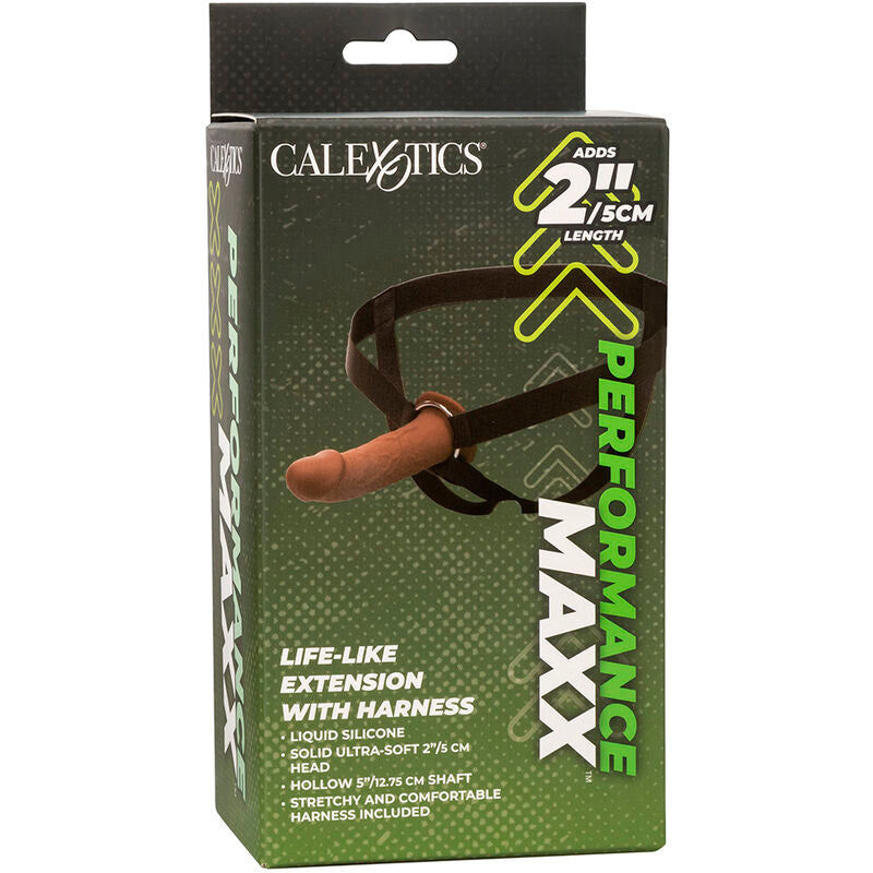 Calexotics - Performance Maxx Lebensechte Verlngerung mit Geschirr, Braun
