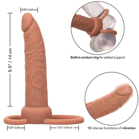 Calexotics - Performance Maxx Wiederaufladbarer Dual-Penetrator, Braun