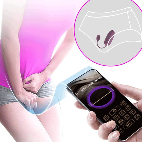 Vibrator Nymph Vibrierendes Ei App-Gesteuert Lila.8
