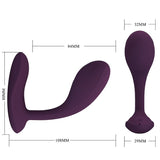 Pretty Love - Baird g-Spot 12 Vibrationen Wiederaufladbar Lila App