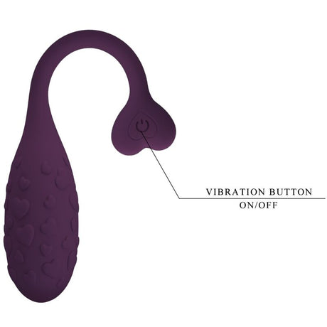 Vibrator Fisherman App-Gesteuertes Vibrierendes Ei Lila.5