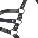 Subblime - Körperharness Verstellbare Riemen Leder Schwarz Eine Grösse