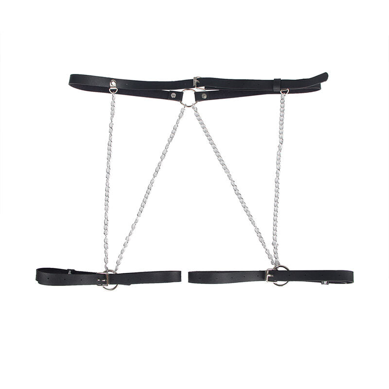 Subblime - Ledergürtel Harness Schwarz Eine Grösse