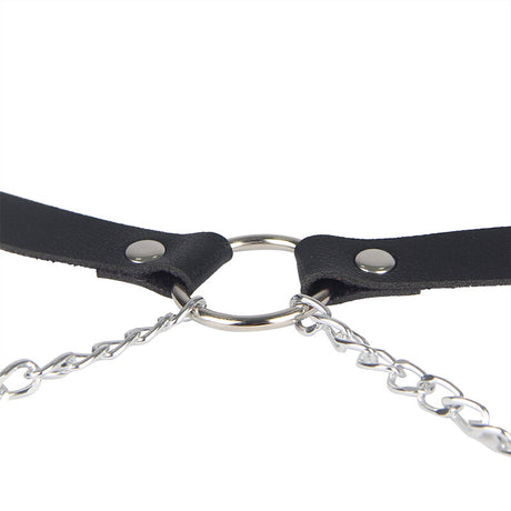Subblime - Ledergürtel Harness Schwarz Eine Grösse