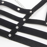 Subblime - Korsett Harness mit Kette Detail Eine Grösse
