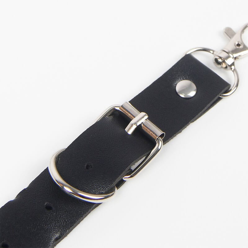 Subblime - Gürtel und Strumpfband mit Ringen und Kette Detail Eine Grösse