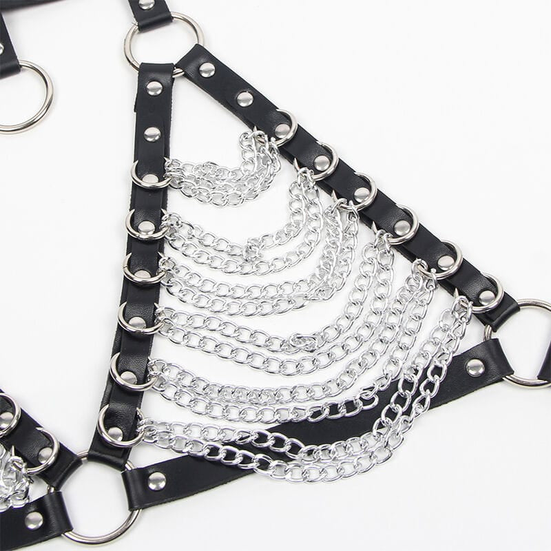 Subblime - Harness-Bh und Halskette mit Ketten Eine Grösse