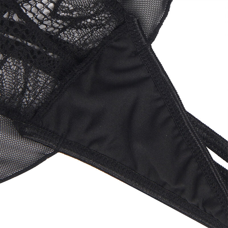 Subblime - Teddy-Halter-Neck-Bare-Back-Spitze Schwarz S/M