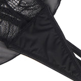 Subblime - Teddy-Halter-Neck-Bare-Back-Spitze Schwarz S/M