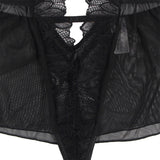 Subblime - Teddy-Halter-Neck-Bare-Back-Spitze Schwarz L/XL