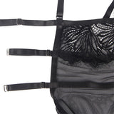 Subblime - Babydoll mit Verstellbaren Spitzentrgern Schwarz S/M