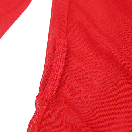 Subblime - Transparenter Stoffmantel mit Spitzendetail Rot L/XL