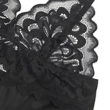 Subblime - Babydoll mit Blumenprint auf der Brust Schwarz S/M