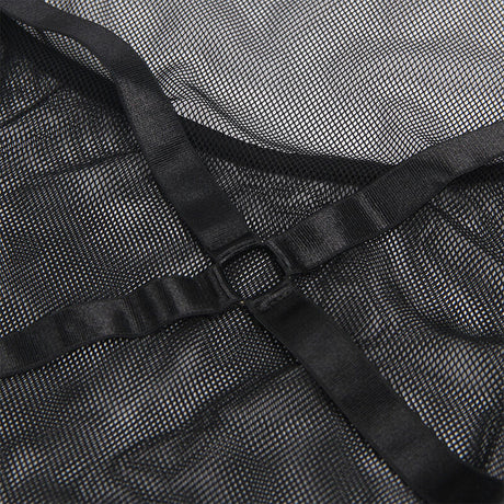 Subllime - Transparentes Neckholder-Kleid Schwarz S/M