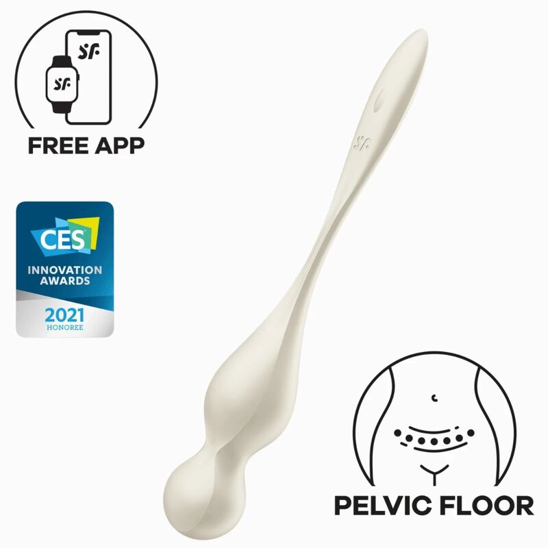 Satisfyer - Love Birds Vibrierende Kegel-Kugeln Weiss