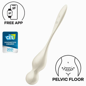 Satisfyer - Love Birds Vibrierende Kegel-Kugeln Weiss