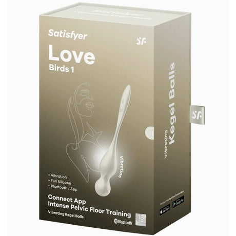 Liebeskugeln Love Birds Vibrierende Kegel-Kugeln Weiss Weiß.5