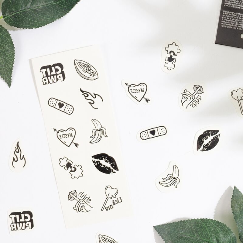 Secret Play - Set mit 10 Temporren Tattoos aus der Candy Collection