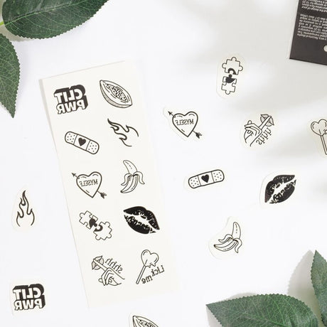 Secret Play - Set mit 10 Temporren Tattoos aus der Candy Collection