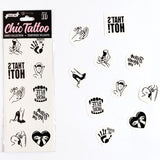 Secret Play - Set mit 10 Temporren Tattoos der Kinky Collection