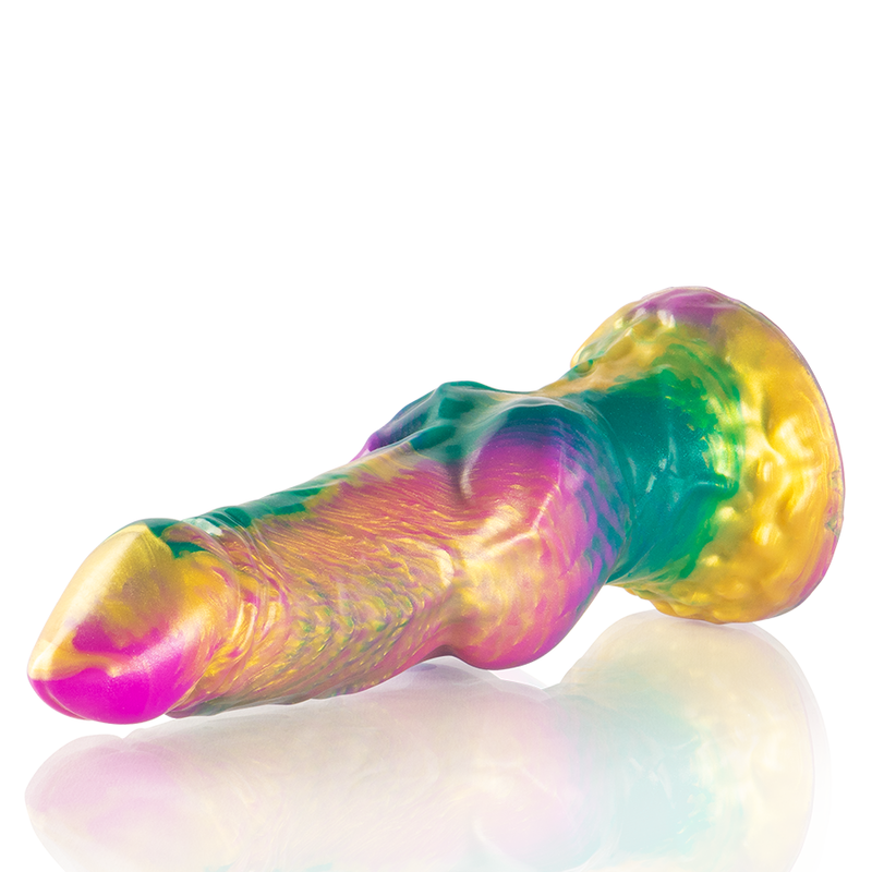 Epic - Iris Dildo mit Regenbogenfarbenen Hoden der Vergnügung