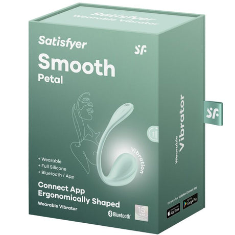 Auflegevibrator Smooth Petal g-Point Stimulator Wassergrün Kostenlose App.5