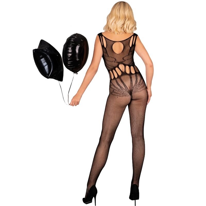 Livco Corsetti Fashion - Amahil Bodystocking mit Schrittfreien Schwarz Eine Grösse