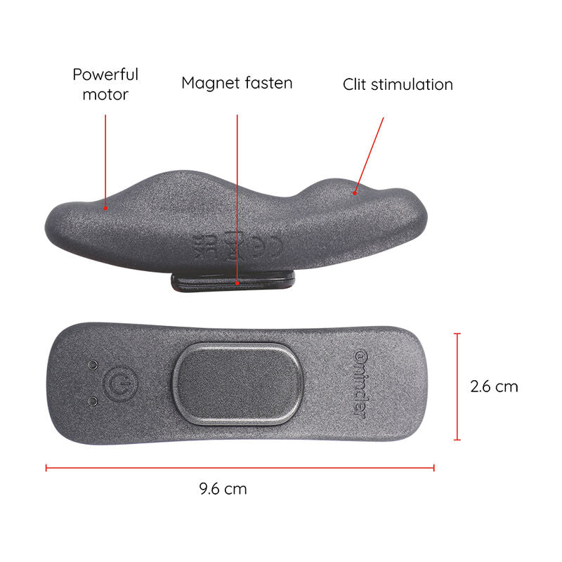 Oninder - Manila Panty Wiederaufladbarer Vibrator 9 Geschwindigkeiten 9,6 cm x 2,6 cm - Kostenlose App