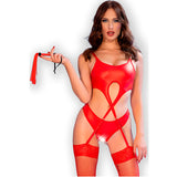 Chilirose - Cr 4625 Set Vierteilig, Oberteil, Rot, M