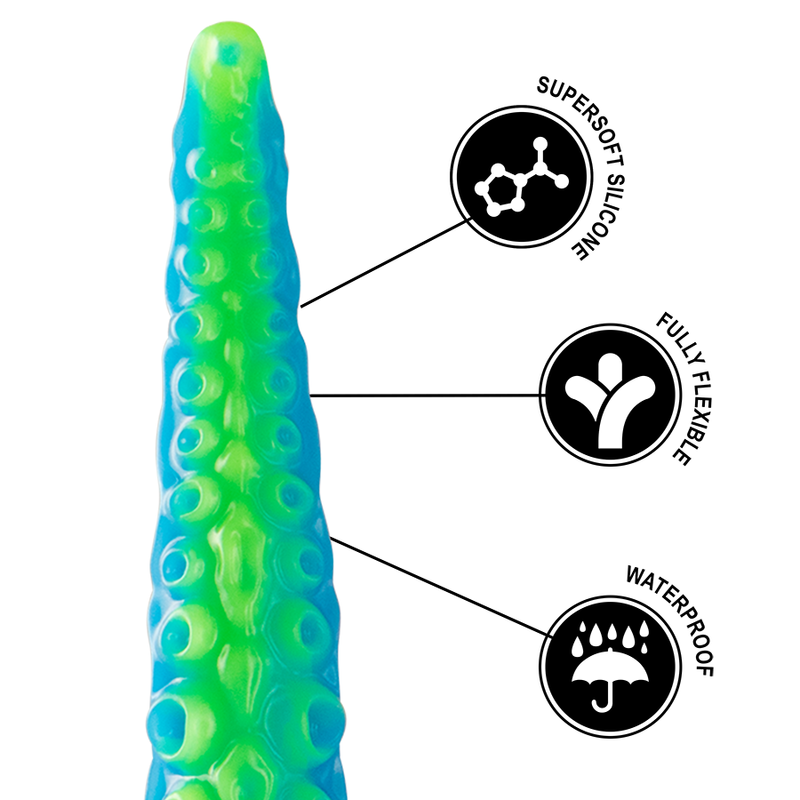 Epic - Scylla Fluoreszierender Dünner Tentakel-Dildo, Kleine Grösse