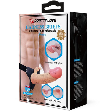 Strap-on Mavis Harness Universal Slip mit Natur 19 cm.8