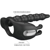 Pretty Love - Blackney Penisringe mit Vibrator-Plug